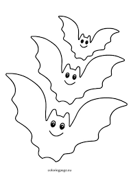 Bat cat and pumpkin halloween. Bats Coloring Page Halloween Coloring Halloween Templates Halloween Printables