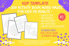 Activity book for children 6. 200 Mazes 4 Activity Books 4 Shapes Mash Ie