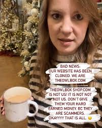 This is my angry face. 😠 Our website has been cloned. Do not, I repeat DO  NOT shop at theowlbox shop.com. They are not us! We are theowlbox.com. If  you have already