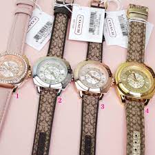 Coach madison fashion bangle watch. Original Coach Ladies Watch Full Leather Strapquartz Women S Watch Classic Design Shopee Malaysia