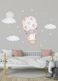 Elefant Wandtattoo Heissluftballon Wandsticker Ballon Wandaufkleber Sterne Aufkleber Fur Kinderzimmer In 2020 Baby Room Wall Elephant Nursery Wall Baby Room Wall Decor