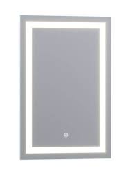Round, oval or square led vanity mirrors will normally have a lighted frame. Luxaar Lumina 24 X 36 Led Lighted Vanity Mirror With Built In Dimmer And Anti Fog Feature Free Shipping Modern Bathroom