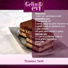 Bir paket labne peyniri (200 gram) 2.5 su bardağı süt. Gelin Evi Tiramisu Tarifi Facebook