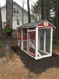 my red white chicken coop completely rebuilt by me my husband chicken coop chicken and cow chicken home