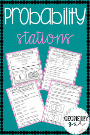 Probability Stations High School Math Activities High School Math Consumer Math