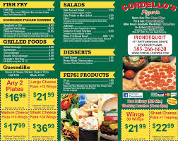 Cordello S Pizzeria With Coupons For Medium Sheet And Large Pizzas Wings Plates And More Cordellospizza Com Fried Fish Grilling Recipes Pizza Coupons