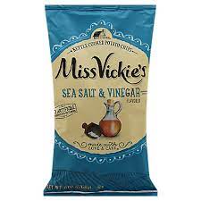 About this item · all natural · kosher · includes 64 count of 1.375 ounce bags of miss vickie's sea salt & vinegar flavored kettle cooked potato chips. Miss Vickies Kettle Cooked Sea Salt Vinegar Potato Chips 8 Oz Safeway