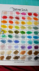 Tim Holtz Ranger Distress Ink Chart Cindys Photo July