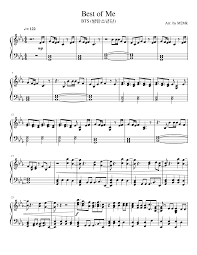 Print And Download Best Of Me Arr By M2mk For Piano And Keyboard Made By M2mk Violin Sheet Music Learn Piano Violin Music