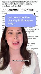Bad boss story time featuring a boss that reprimanded an employee for not  clocking in 15 minutes early #badbossstorytime #managersbelike #greenscreen