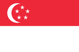 Oben rot und unten weiß. Singapur Flagge Paket Country Flags