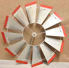 Vintage Windmill Blade Assembly Garden Art Complete With Bearing Exc Vintage Windmills Windmill Blades Windmill