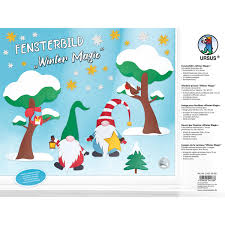 Winter zeichnungen fensterbilder winter pokemon malvorlagen winterspiele malbuch vorlagen fensterbild advent bastelvorlage in der grundschule. Fensterbilder Winterzauber 24 8 X 33 Cm