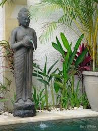 Pin By Tropical Interiors On Backyard Balinese Garden Buddha Garden Water Features In The Garden