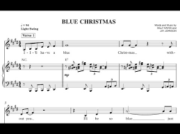 ← back to sheet music blue christmas. Blue Christmas Elvis Presley Sheet Midi Download Youtube