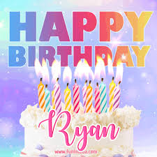 At cakeclicks.com find thousands of cakes categorized into thousands of categories. Animated Happy Birthday Cake With Name Ryan And Burning Candles Download On Funimada Com