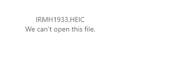 I tried opening heic images with the photos app but the photos are blurry. Cannot Open Heic Files Even With Heif Installed Windows10