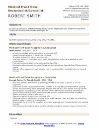 Sample evaluation form for receptionist picpic staff confidential appraisal form for support staff (on clerical and certain related administrative, and technical grades, and computer operators) full name: Medical Front Desk Receptionist Resume Samples Qwikresume