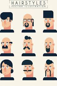 If you are looking for hairstyles cartoon you've come to the right place. Hairstyle Collection Male Icons Cartoon Design Free Vector In Adobe Illustrator Ai Ai Format Encapsulated Postscript Eps Eps Format Format For Free Download 2 78mb