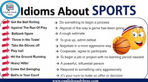 Idioms About Sports Learn English Words Learn English Idioms