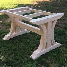 Either a standard wood plank top, an existing top or make a top using another material. Crescent Trestle Table Legs Free Shipping Set Of Two Dining Farmhouse Table Legs 32 5 X 28 5 X 4 5 Farmhouse Table Legs Trestle Table Legs Dining Table Legs