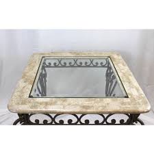 Find out the detailed collection here. Vintage Marble And Glass Top Wrought Iron Coffee Table Chairish
