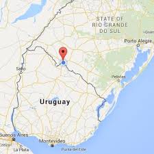 República oriental do uruguai, é um país localizado na parte sudeste da américa do sul. Fronteira Da Paz Marcada No Mapa Do Rio Grande Do Sul E Do Uruguai Download Scientific Diagram