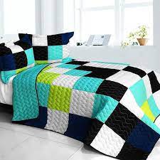 Here you'll find a wide. Black White Turquoise Teen Boy Bedding Full Queen Quilt Set Modern Geo Kidsroomtreasures Com