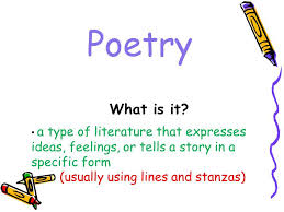 Poetrypoetry 5 Th Grade English Poetry What Is It A Type Of Literature That Expresses Ideas Feelings Or Tells A Story Poetry 5th Grade Classroom 5th Grades