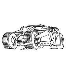 It has distinct wing shaped tail fins and a prominent bat motif. Batman Coloring Pages 35 Free Printable For Kids
