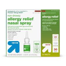 People use antihistamines to treat seasonal allergies. Allergy Convenience Pack Fluticasone Spray 0 54 Fl Oz Cetirizine Tablets 30ct Up Up Target