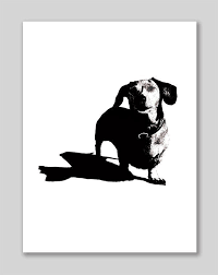Black And White Dachshund Drawing Dachshund Hot Dog Black White Ink Drawing Print 8 5 X 11 Dachshund Art Dachshund Dachshund Sketch