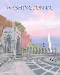Carlos carmonamedina, an artist who grew up in mexico and worked in romania, started creating postcards of d.c. Postcards From Washington Dc 160 World War Ii Memorial Coloring Pages In Comments Washingtondc