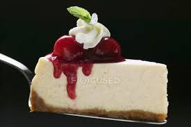 Chill for 3 hr or until the cheesecakes are set. Slice Of Cheesecake With Cherries Organic Product Healthy Food Stock Photo 149437742