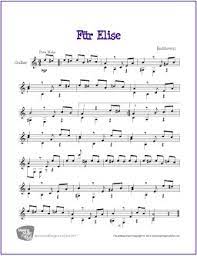 Print instantly, or sync to our free pc, web and mobile apps. Fur Elise Beethoven Free Easy Guitar Sheet Music