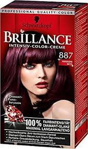 Amazon Com Schwarzkopf Brillance Color Cream 887 Mahogany Satin Beauty Hair Color Burgundy Dyed Hair Purple Burgundy Hair Dye