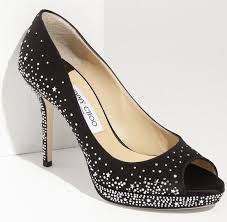 Black And Silver Shoes Heels Jimmy Choo Dali Peep Toe Platform Jimmy Choo Shoes Silver Shoes Heels Heels