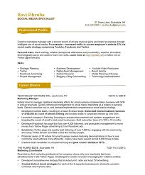 Social Media Specialist Free Resume Samples Blue Sky Resumes