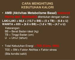 Kalori adalah satuan yang digunakan untuk mengukur energi. Tips Menghitung Kebutuhan Kalori Infodietisien