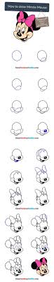 How To Draw Minnie Mouse In A Few Easy Steps Easy Drawing Guides Disney Drawing Tutorial Drawing Tutorials For Kids Drawing Tutorial Easy