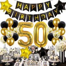 Our collection of kids birthday party supplies and decorations can help you create a festive mood in no time. Buy 50th Birthday Decorations For Women Men 50 Birthday Balloons 50 Year Birthday Party Balloon For 50th Birthday Decoration Men 50th Birthday Balloons For 50 Birthday Women Party Online In Turkey B07wzksjlh
