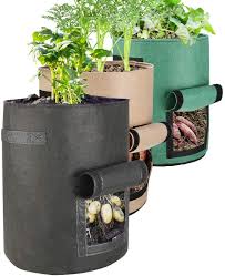 Check spelling or type a new query. Amazon Com Futone Grow Bags Potato Planter Bags Planting Fabric Pots With Handles And Flap Garden Bags For Vegetables Tomatoes Carrots Onions 10 Gallon Kitchen Dining