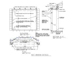 The box bay window is shaped like a box, generally a rectangular one. Bay Window Elevation Plan And Section Details That Includes A Detailed View Of Bottom Truss Chord Each W Simpson In 2021 Bay Window Window Construction How To Plan