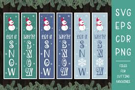 Download Let It Snow Christmas Porch Sign Svg Graphic By Olga Belova Creative Fabrica SVG Cut Files