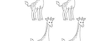 Giraffes can inhabit savannas, grasslands or open woodlands. Giraffe Template Small