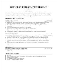 office clerk cv templates at