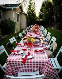 Red Checkered Party Table Shrimp Boil Crawfish Boil Seafood Boil Party Decorations Seafood Boil Party Crawfish Boil Party