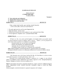 Sezon ligi mistrzów uefa (64. Subiect Olimpiada De Religie Ortodoxa Cls A Viii A