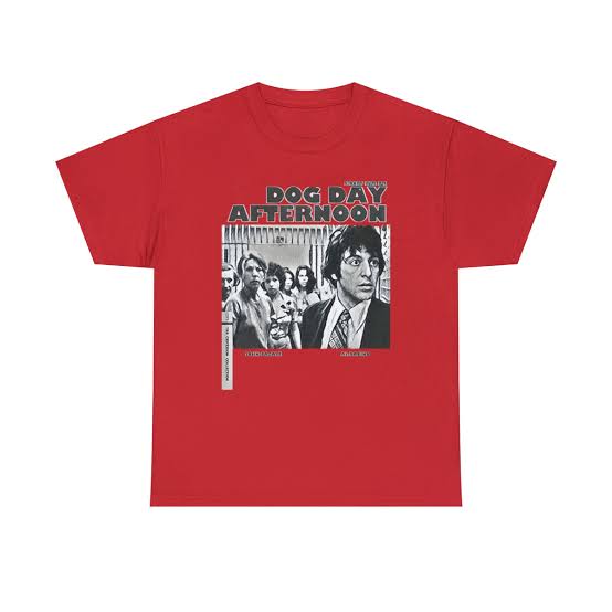 Dog Day Afternoon Graphic Print Al Pacino Black & White Unisex Heavy Cotton  Tee | eBay