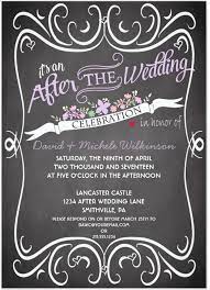 21 Beautiful At Home Wedding Reception Invitations Destination Wedding Details Wedding Reception Invitations Reception Invitations Chalkboard Wedding Invitations